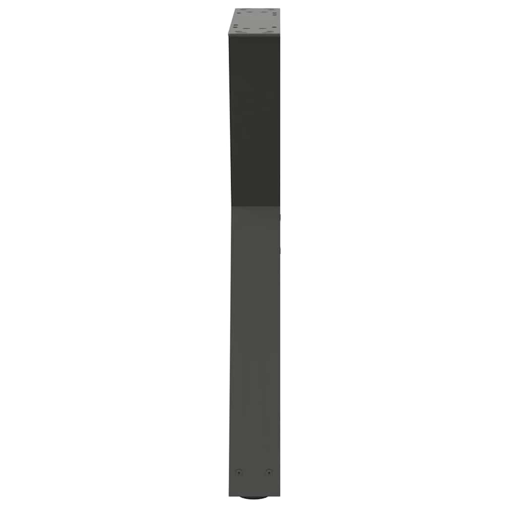 Dining table legs 2 pcs. Anthracite 50x(72-73.3) cm steel