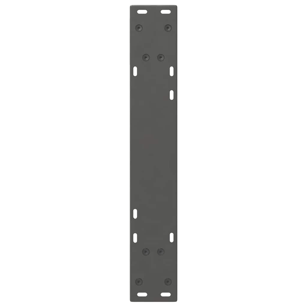 Dining table legs 2 pcs. Anthracite 50x(72-73.3) cm steel