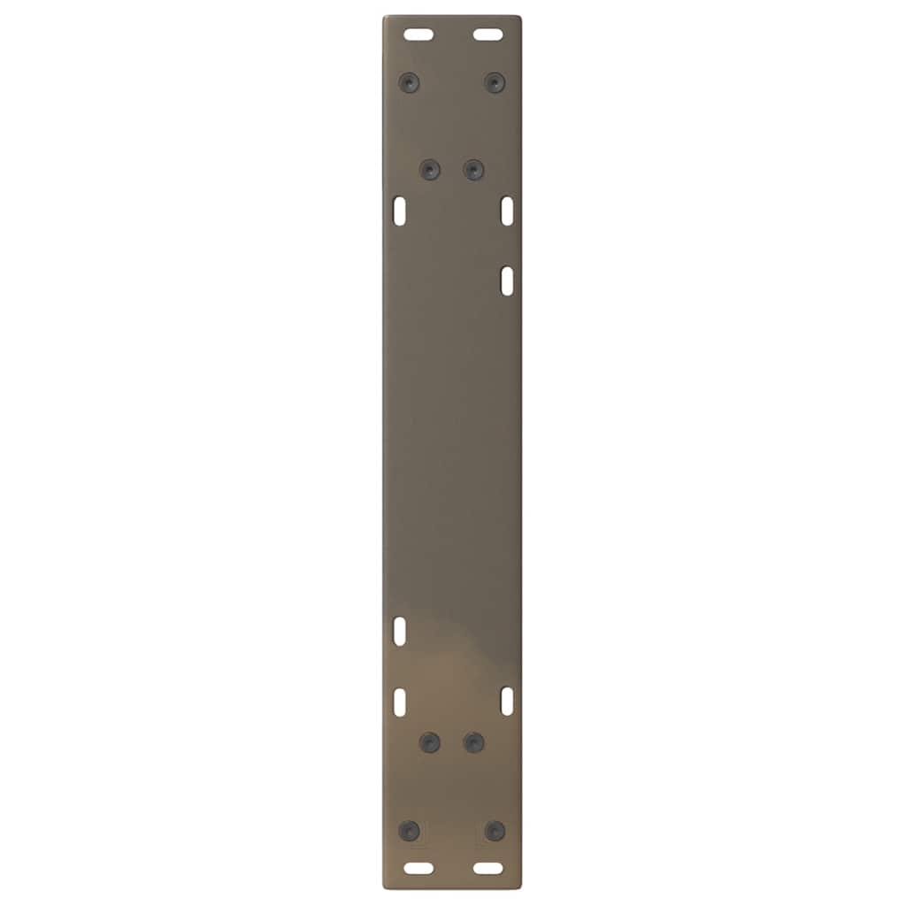 Esstisch Beine 2 Stück Naturstahl 50x(72-73,3) cm Stahl