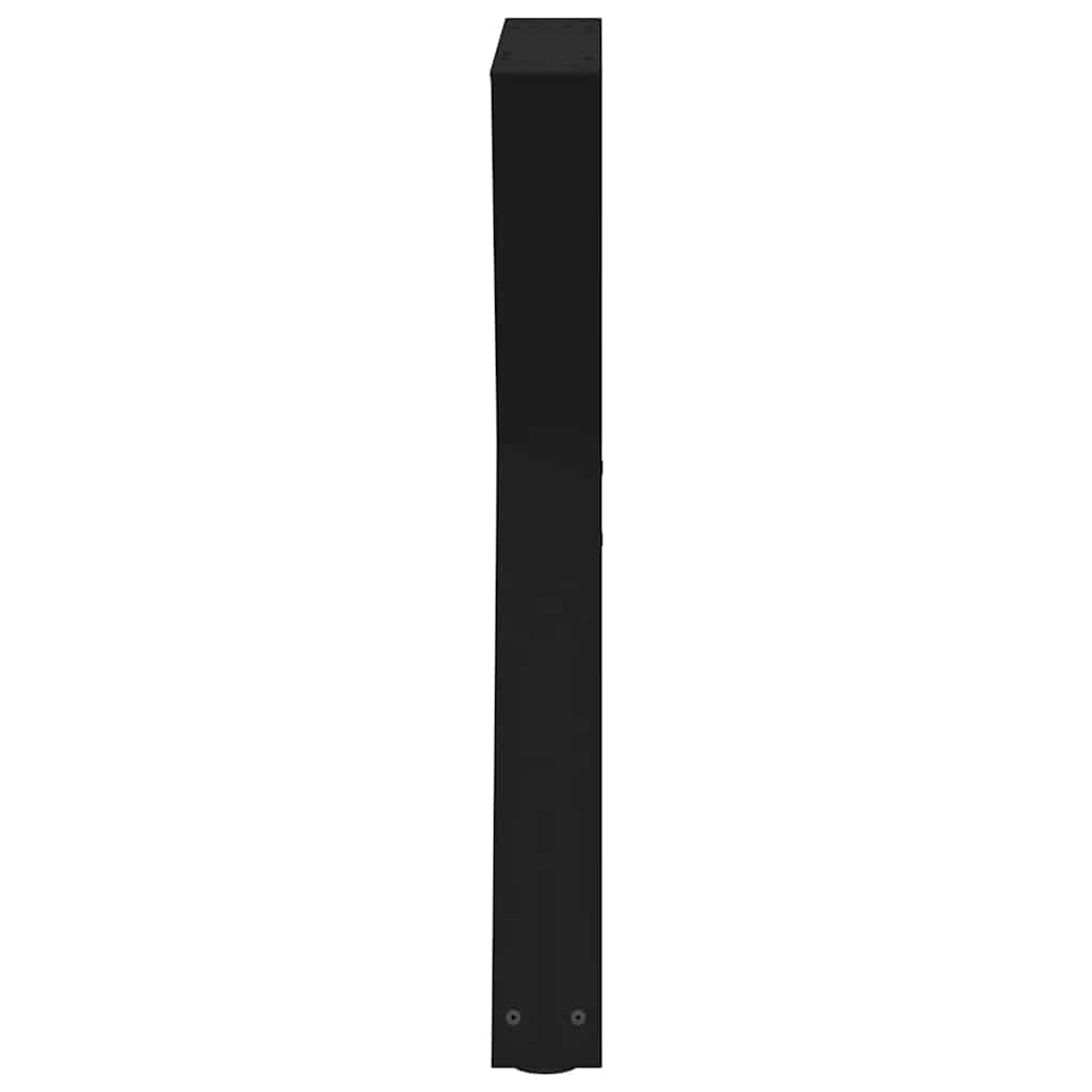 Dining table legs 2 pcs. Black 60x(72-73.3) cm steel