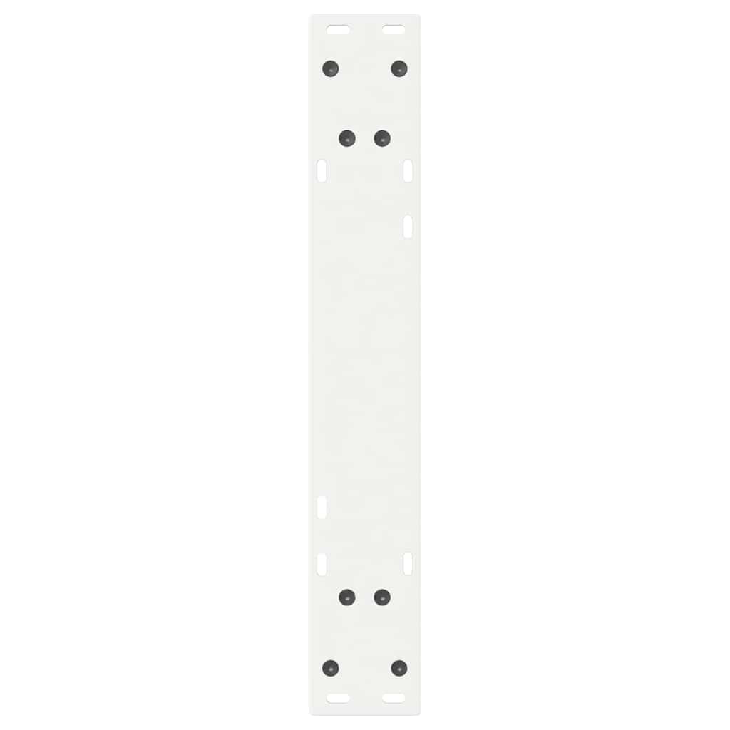 Esstisch Beine 2 Stk. Weiß 60x(72-73,3) cm Stahl
