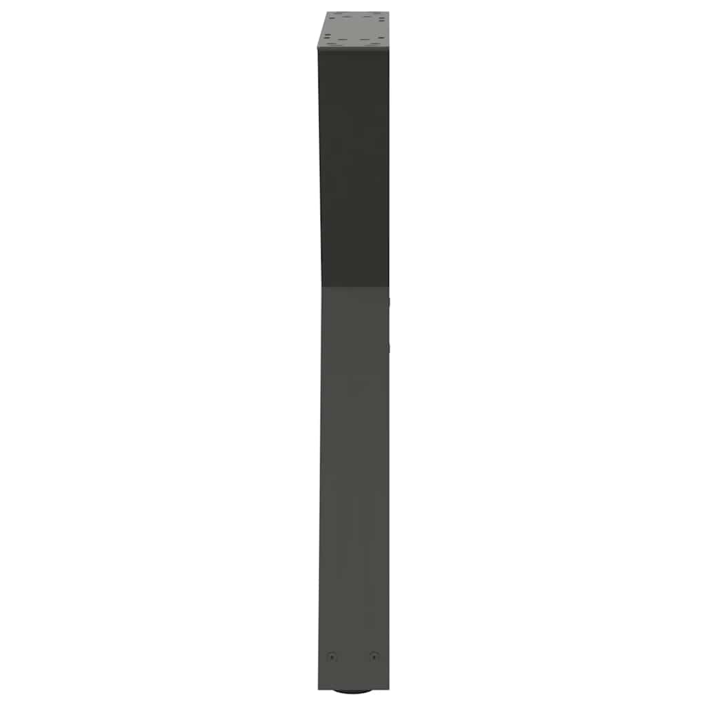 Dining table legs 2 pcs. Anthracite 60x(72-73.3) cm steel