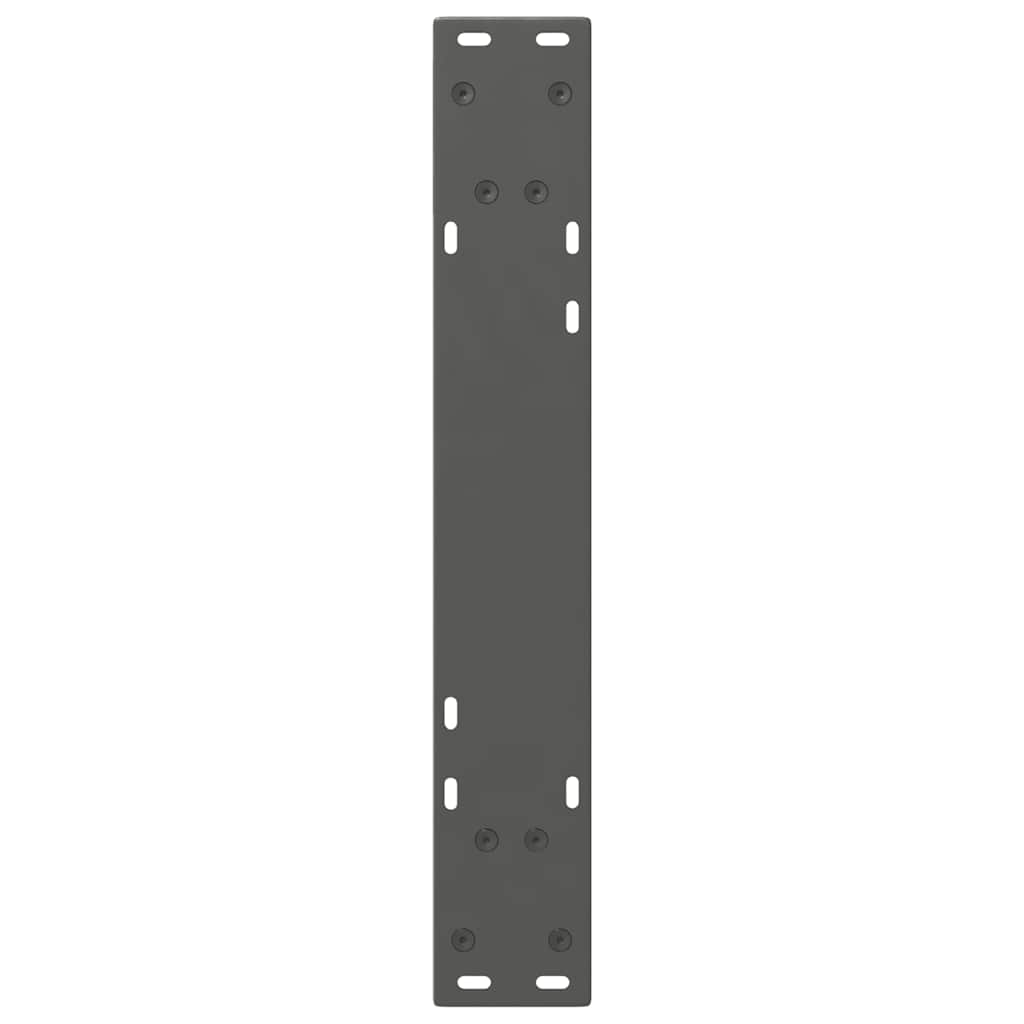 Dining table legs 2 pcs. Anthracite 60x(72-73.3) cm steel