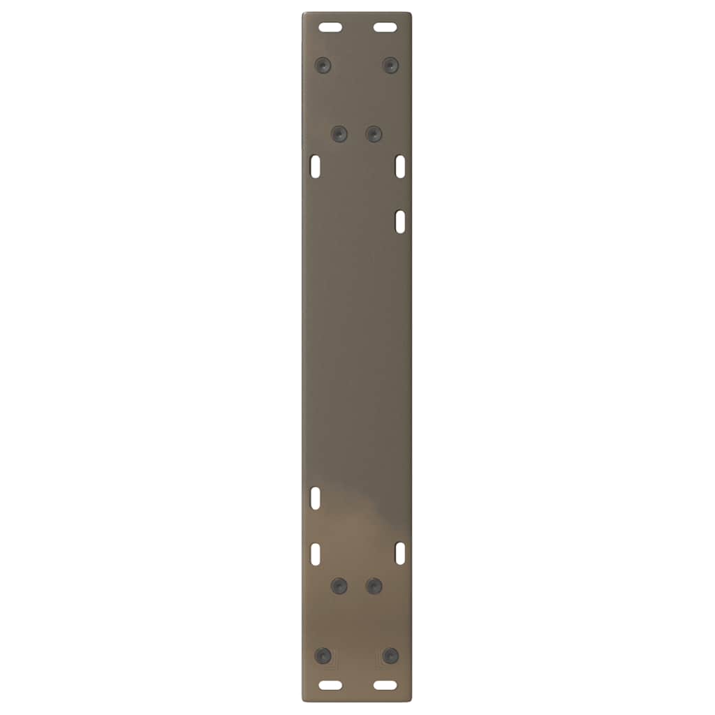 Pieds de table à manger 2 pièces en acier naturel 60x(72-73,3) cm acier