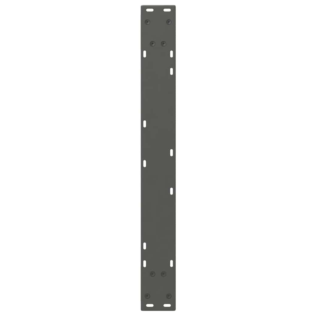 Dining table legs 2 pieces anthracite 70x(72-73.3) cm steel