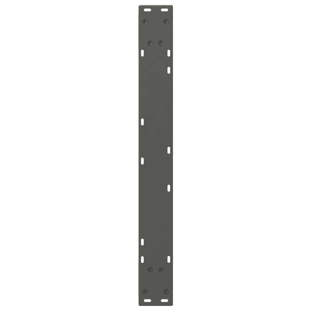 Dining table legs 2 pieces anthracite 80x(72-73.3) cm steel