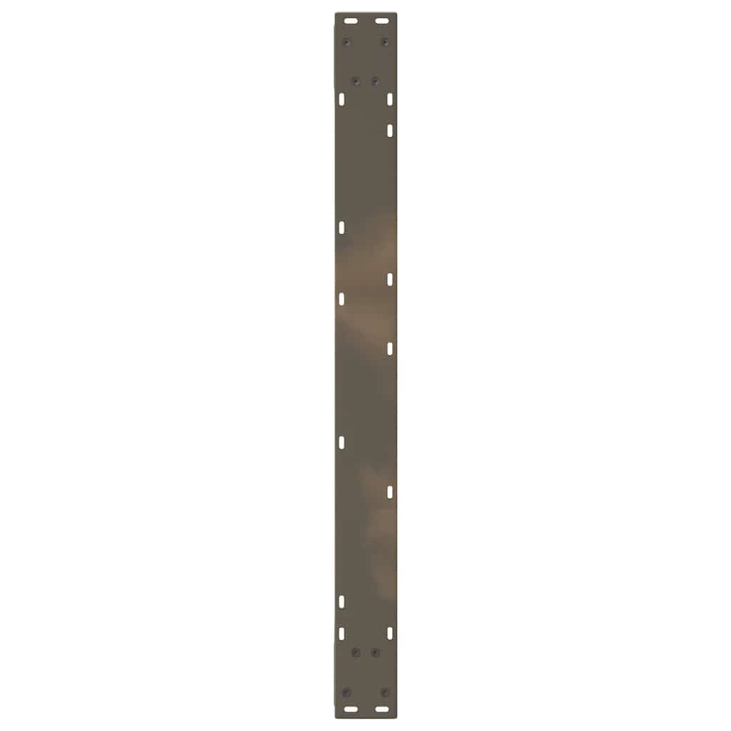 Pieds de table à manger 2 pièces en acier naturel 90x(72-73,3) cm acier