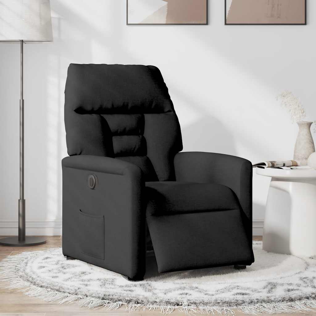 Relaxsessel Elektrisch Schwarz Stoff