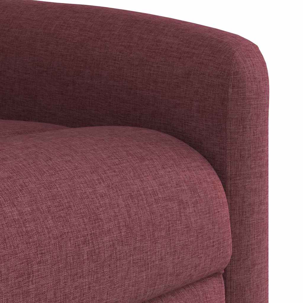 Relaxsessel Elektrisch Weinrot Stoff
