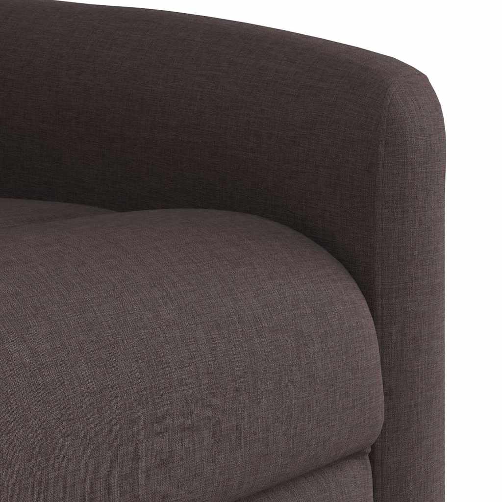 Relaxsessel Elektrisch Dunkelbraun Stoff