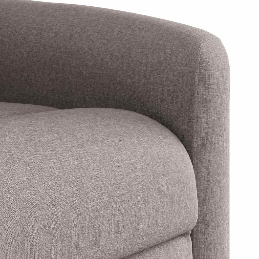 Massagesessel Elektrisch Taupe Stoff