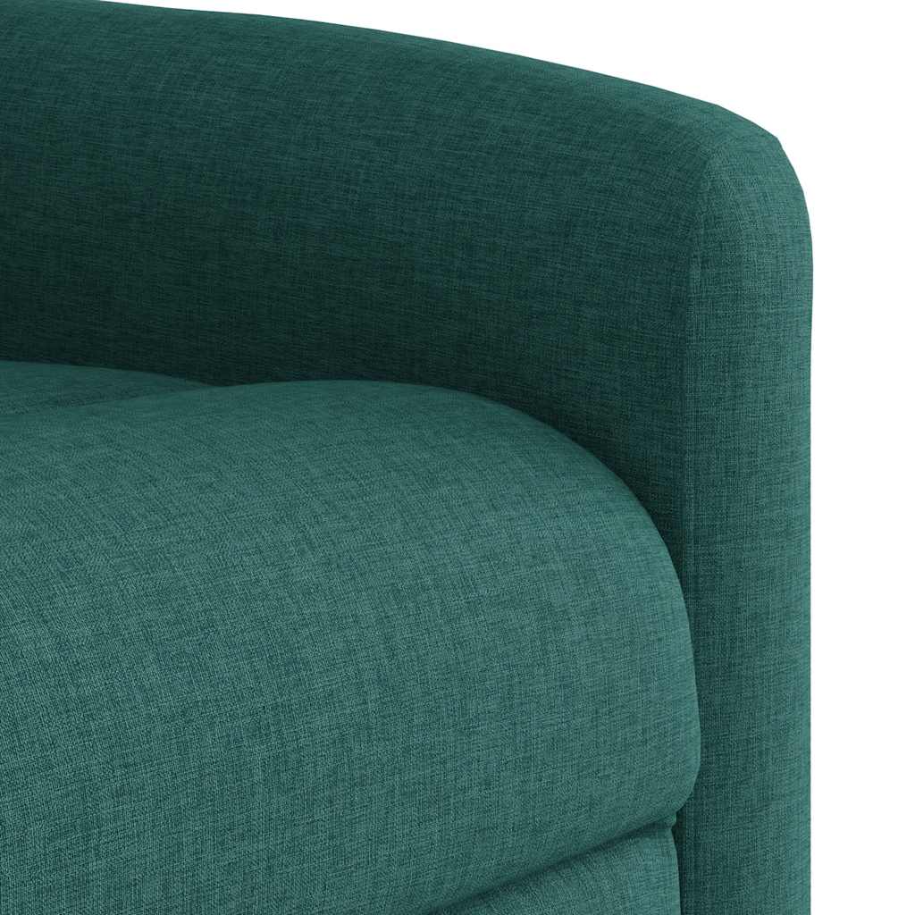 Relaxsessel mit Aufstehhilfe Dunkelgrün Stoff