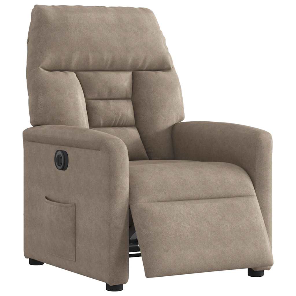 Relaxsessel Elektrisch Taupe Mikrofasergewebe