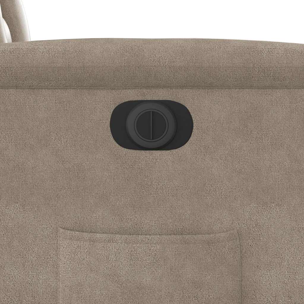 Relaxsessel Elektrisch Taupe Mikrofasergewebe
