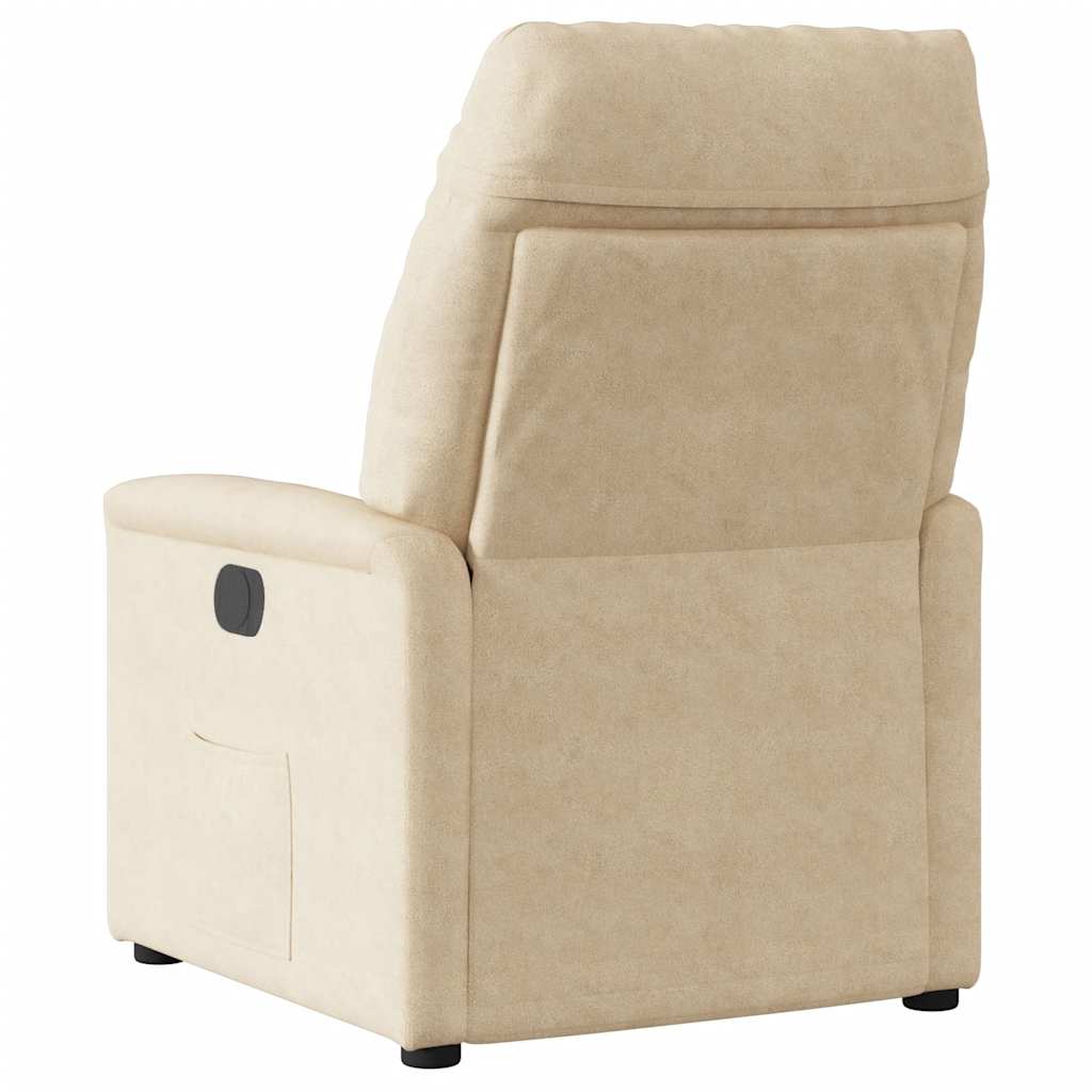 Massagesessel Elektrisch Creme Mikrofasergewebe