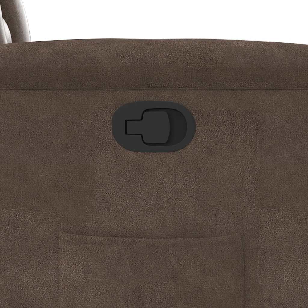 Relaxsessel mit Aufstehhilfe Braun Mikrofasergewebe
