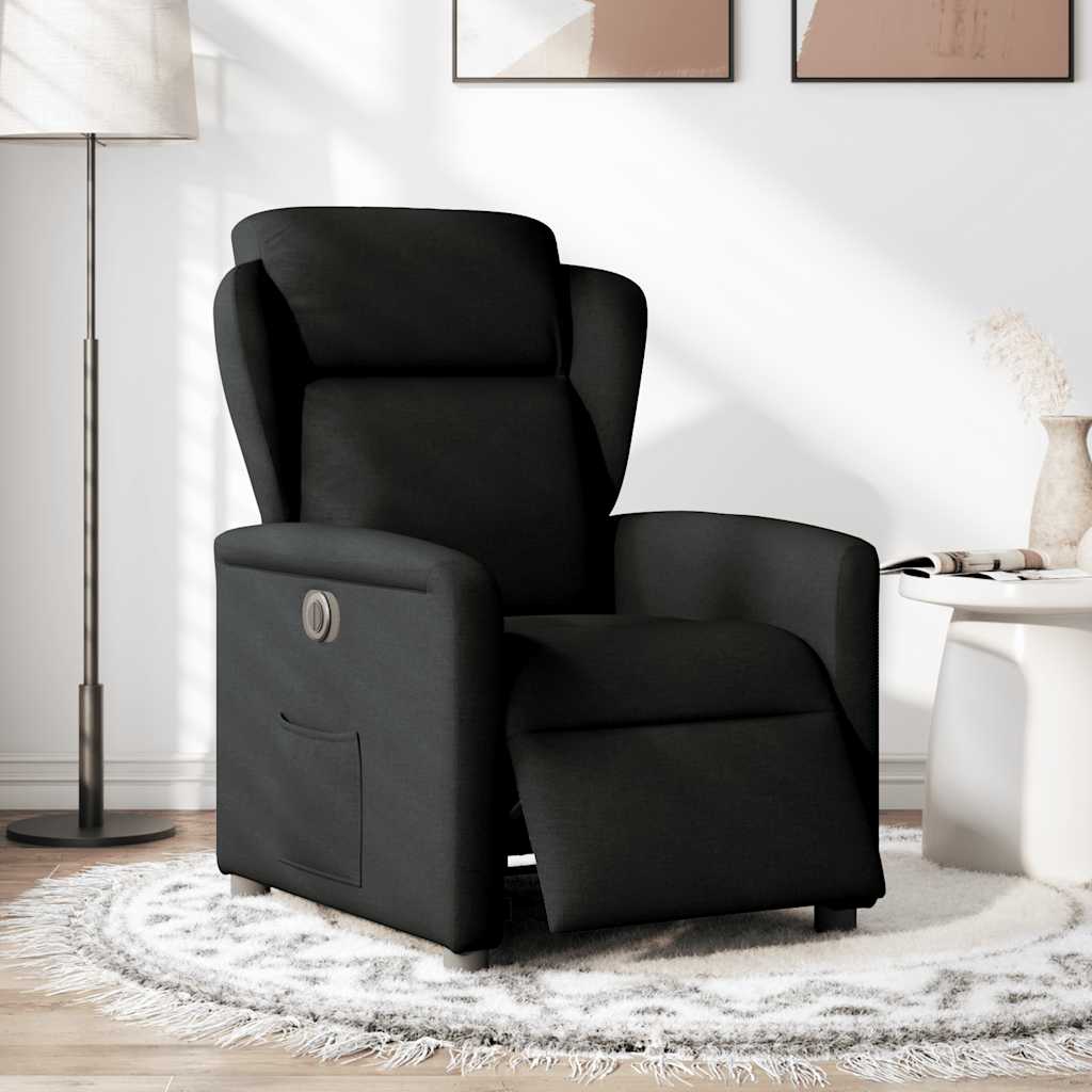 Relaxsessel Elektrisch Schwarz Stoff