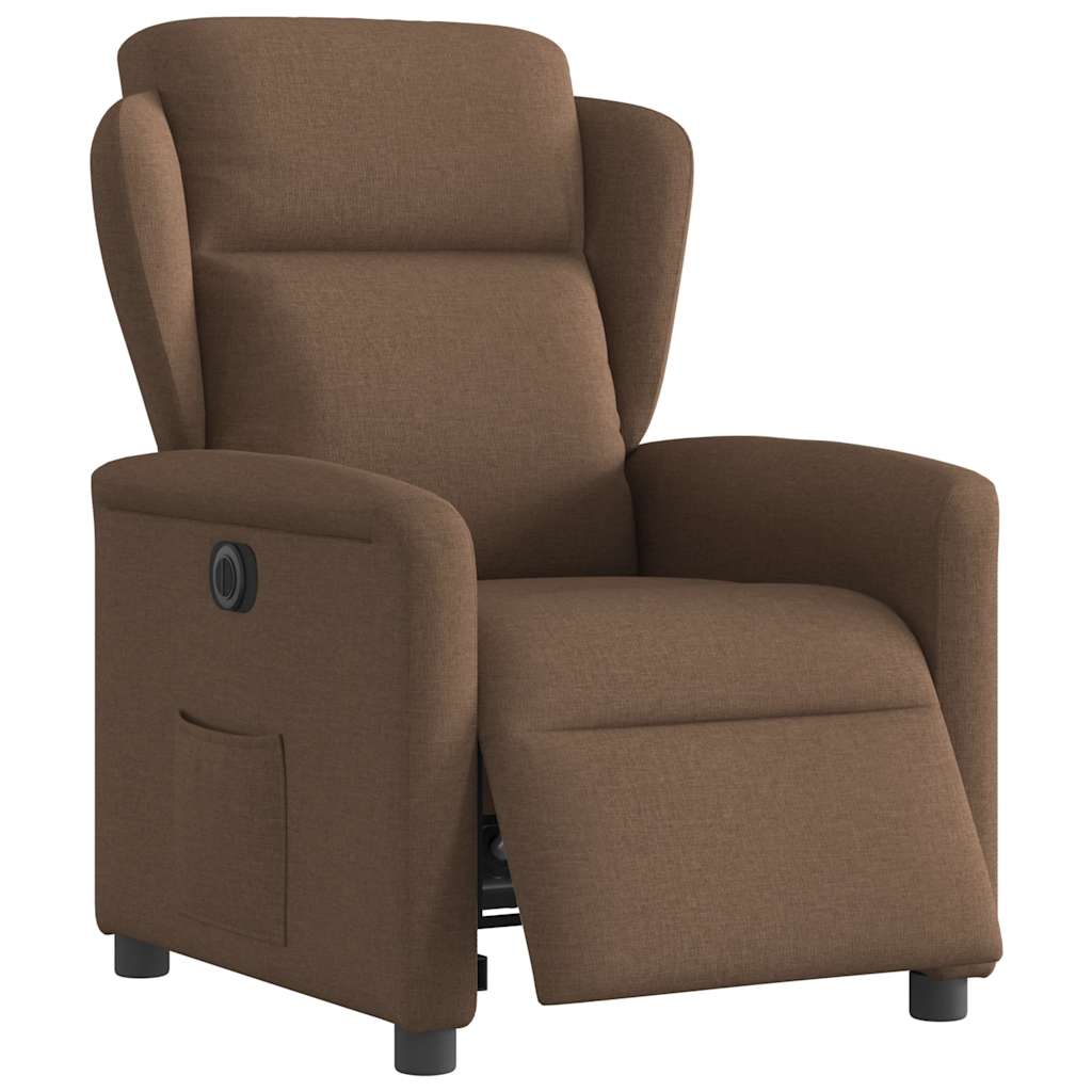 Relaxsessel Elektrisch Braun Stoff