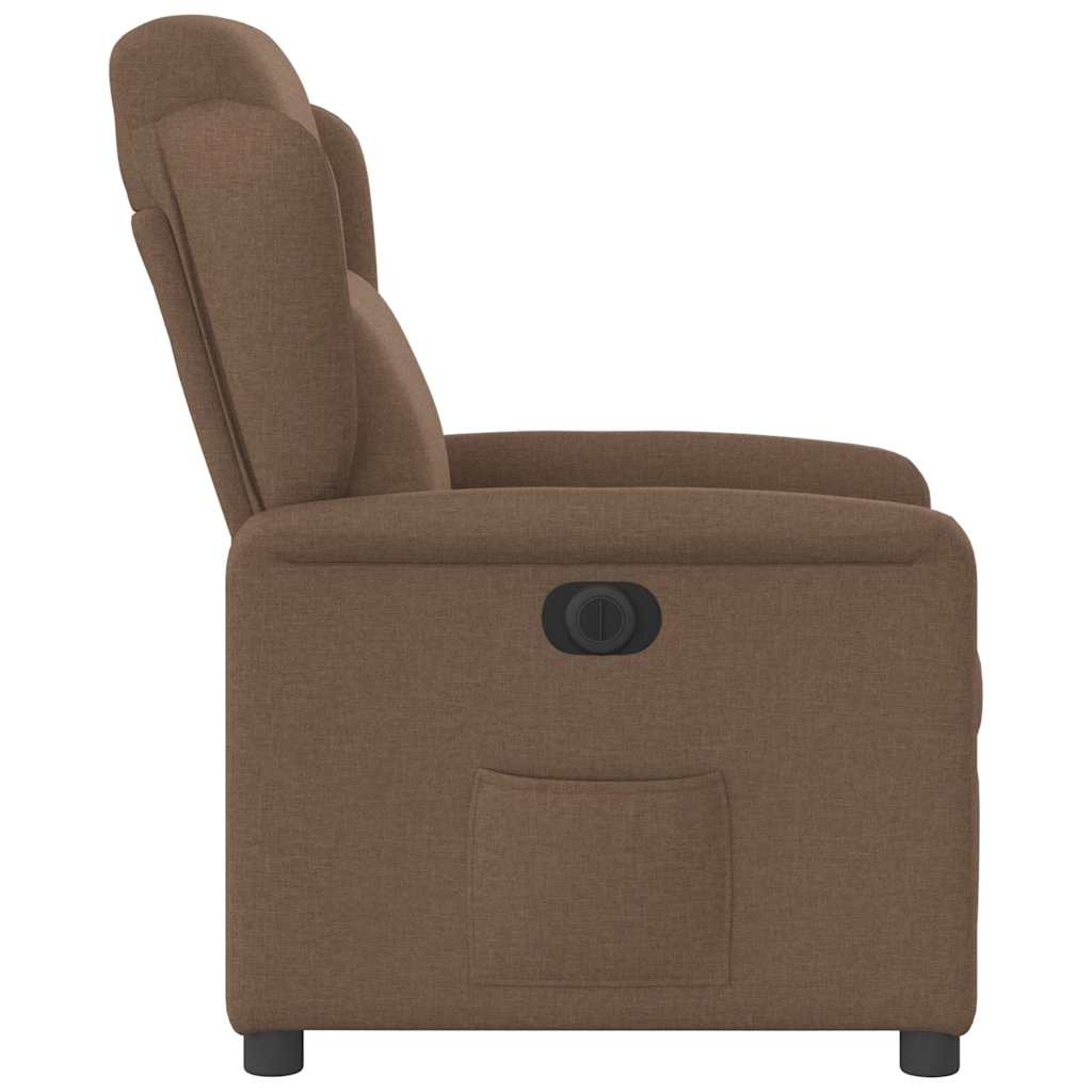 Relaxsessel Elektrisch Braun Stoff