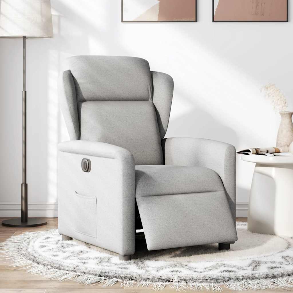 Relaxsessel Elektrisch Wolkengrau Stoff