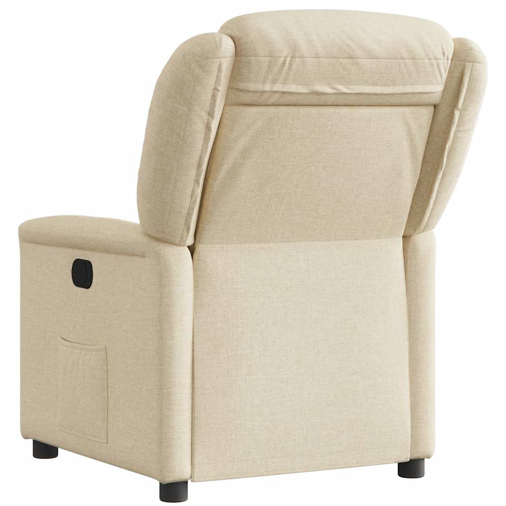 Relaxsessel Elektrisch Creme Stoff