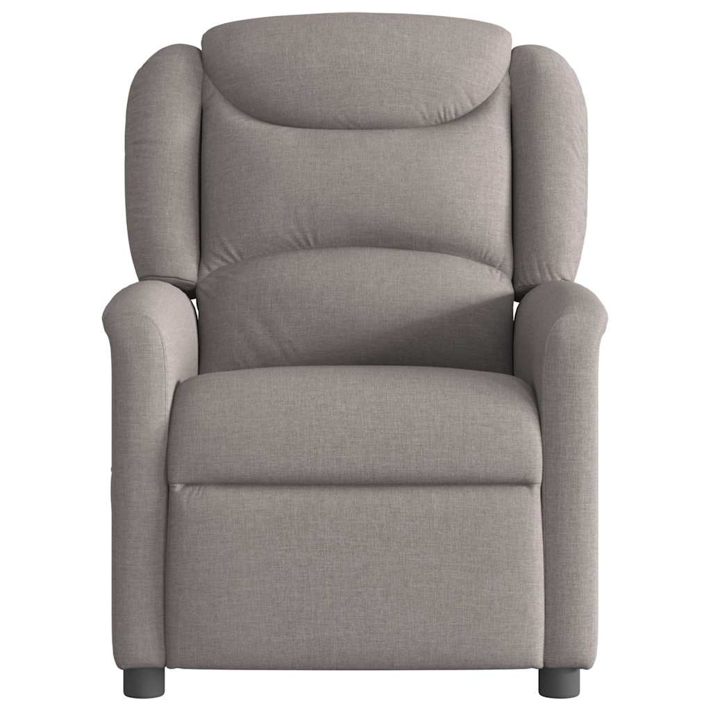 Massagesessel Elektrisch Taupe Stoff