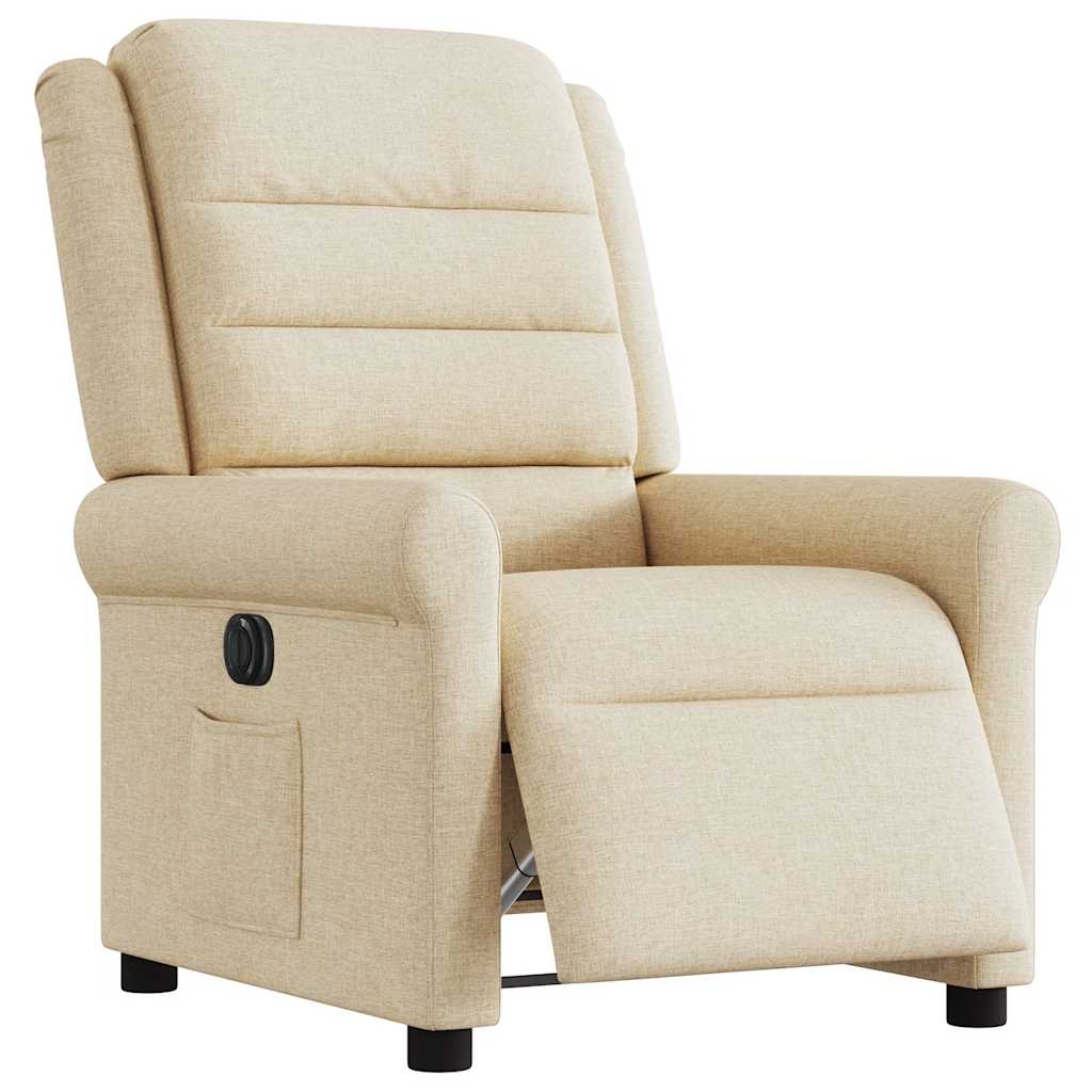 Relaxsessel Elektrisch Creme Stoff