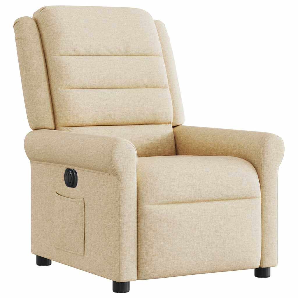 Relaxsessel Elektrisch Creme Stoff