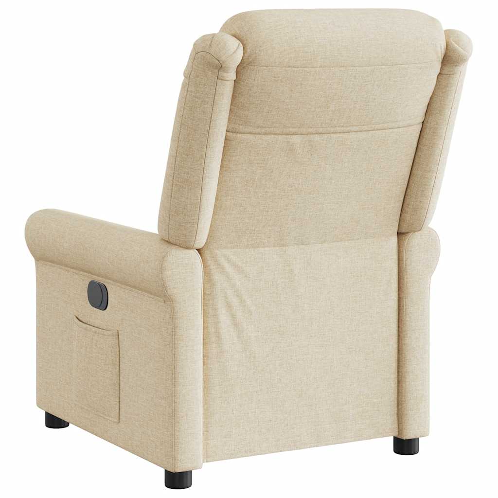 Relaxsessel Elektrisch Creme Stoff