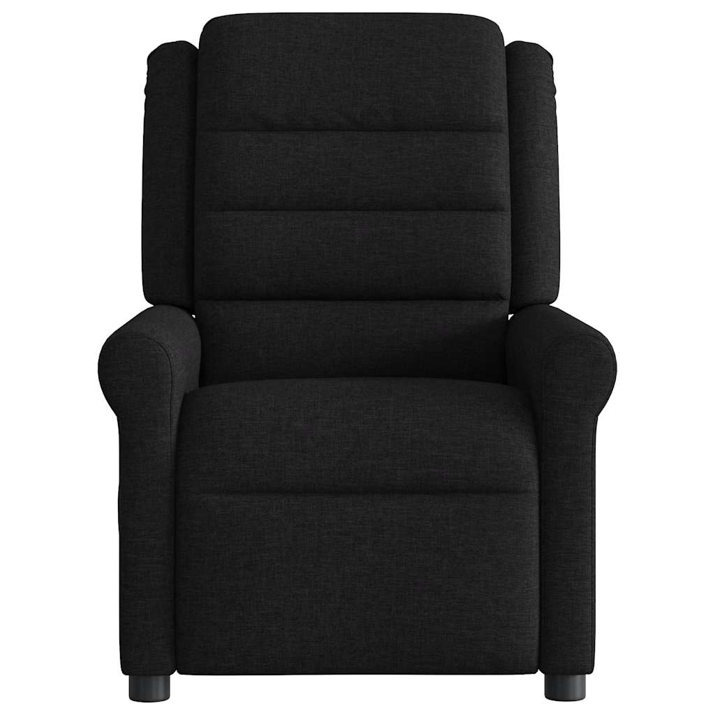 Massagesessel Elektrisch Schwarz Stoff