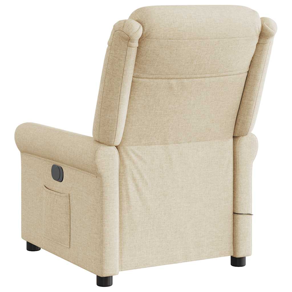 Massagesessel Elektrisch Creme Stoff