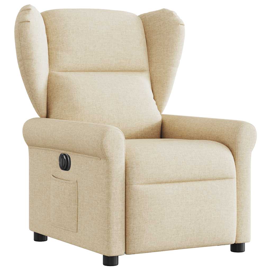 Relaxsessel Elektrisch Creme Stoff
