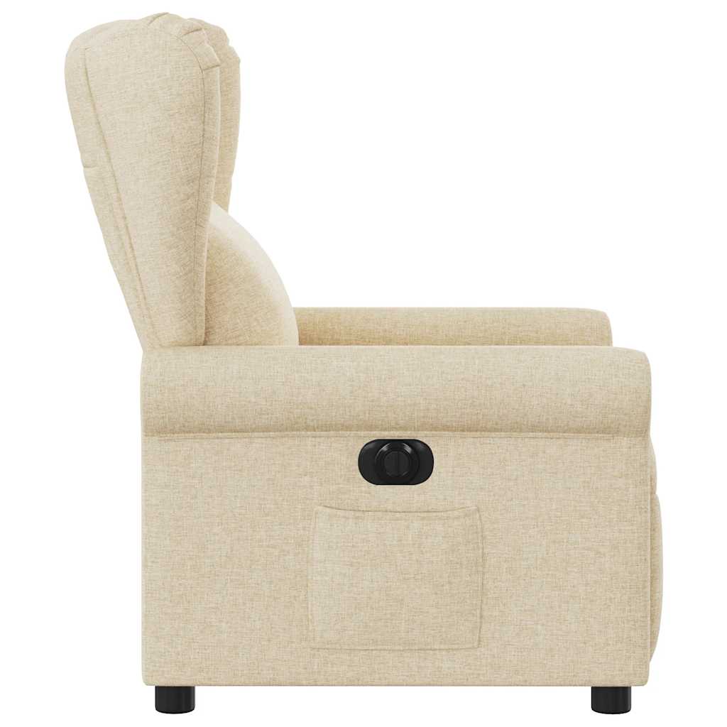 Relaxsessel Elektrisch Creme Stoff