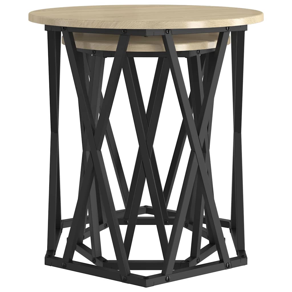 Couchtisch 2 pcs Sonoma Eiche 50 x 50 x 50 cm