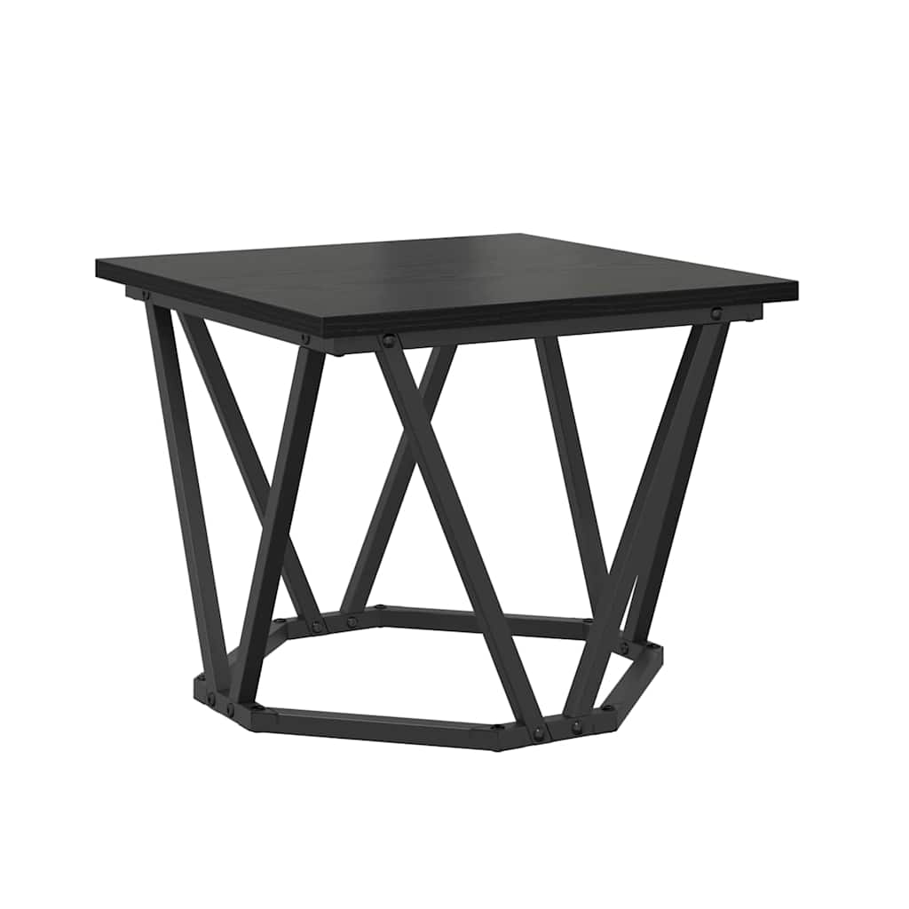 Couchtisch 3 pcs Schwarze Eiche 50 x 50 x 40 cm