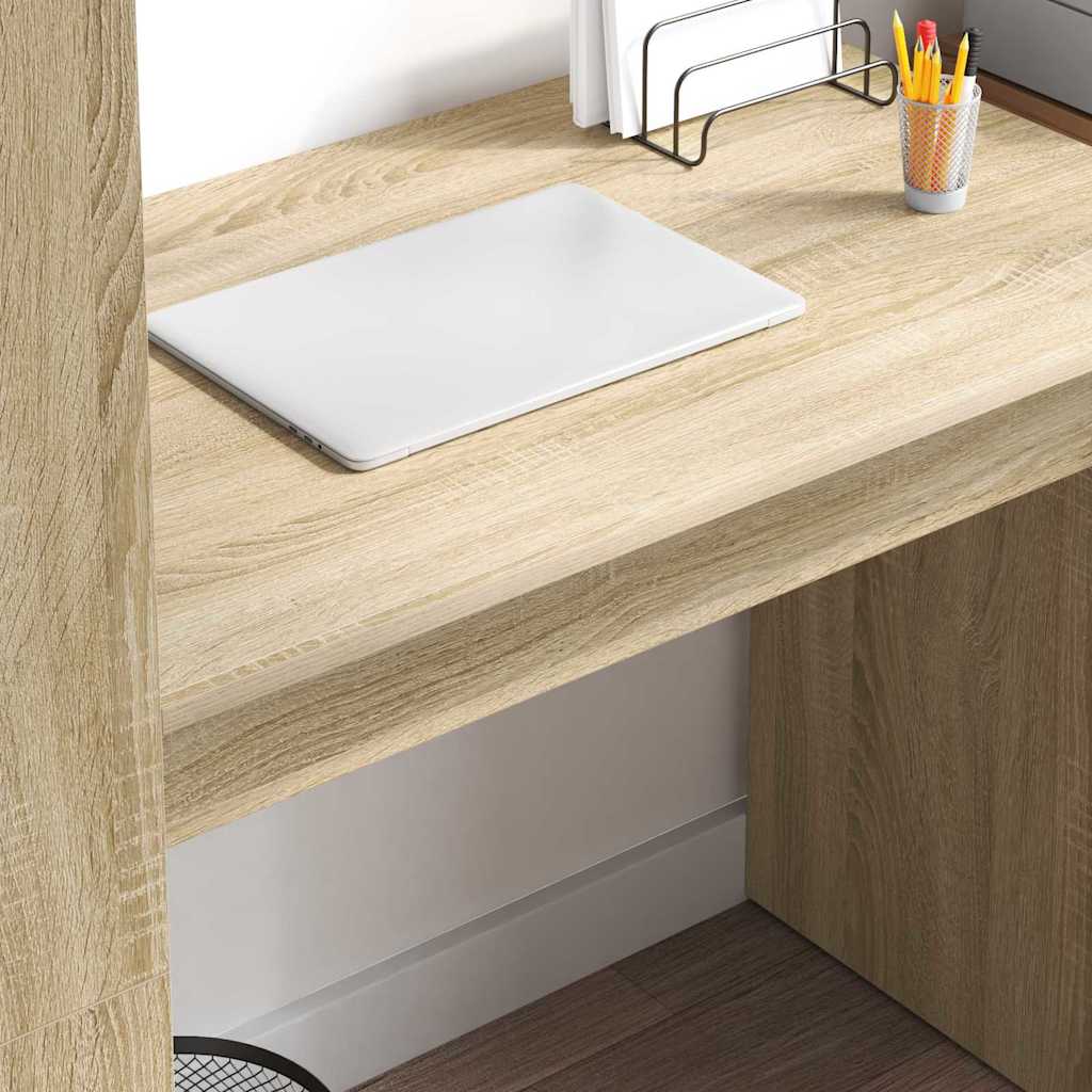 Schreibtisch Sonoma-Eiche 113 x 54 x 120 cm Holzwerkstoff