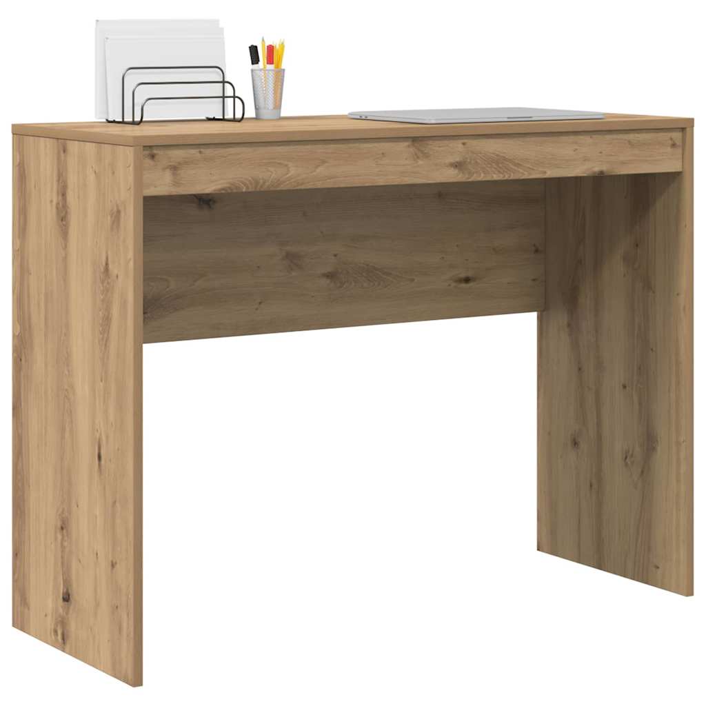 Schreibtisch Eiche handwerklich 100 x 40 x 76 cm Holzwerkstoff