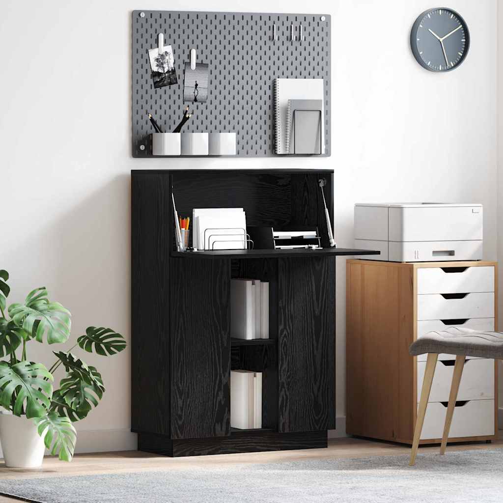 Schreibtisch mit Regal Schwarze Eiche 71,5 x 31,5 x 106,5 cm
