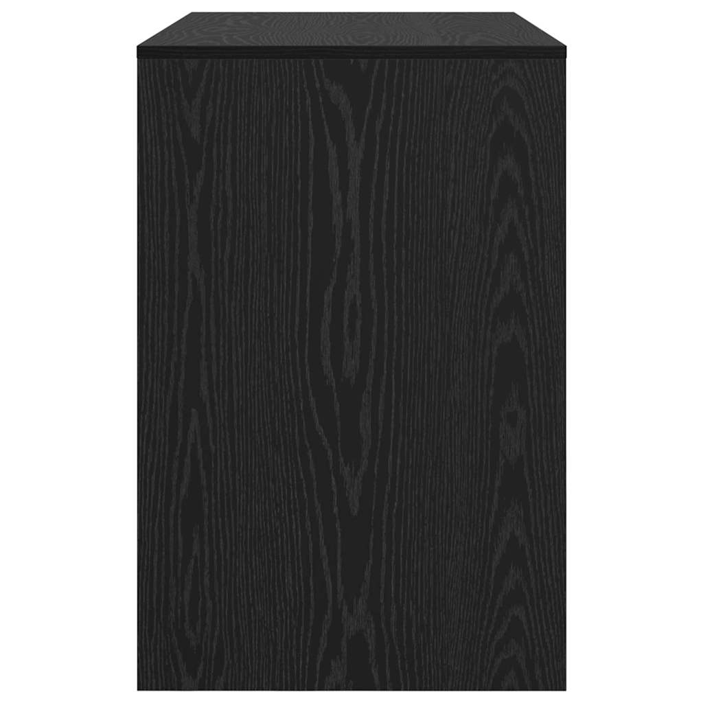 Schreibtisch mit Regal Schwarz Eichen-Optik 102 x 50 x 75 cm