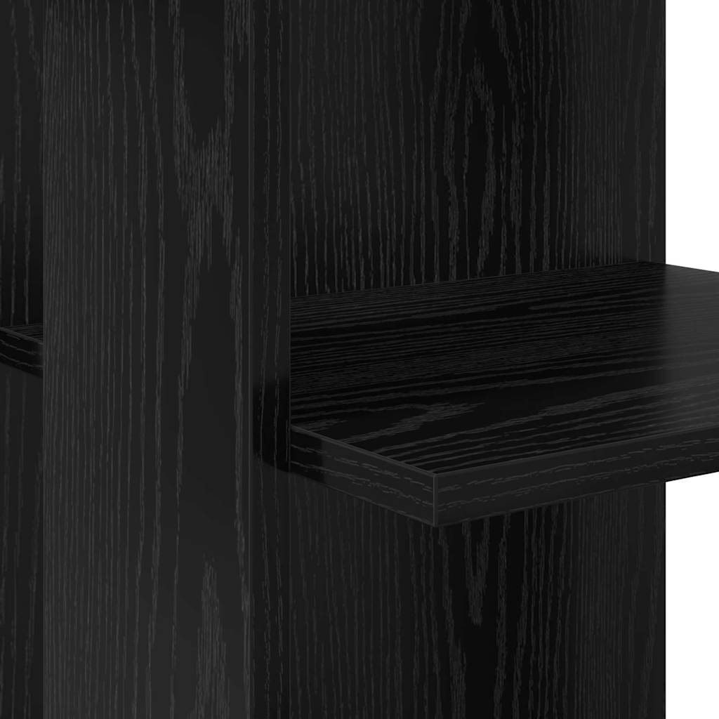 Eckschreibtisch mit Stauraum Schwarze Eiche 140 x 113,5 x 75 cm
