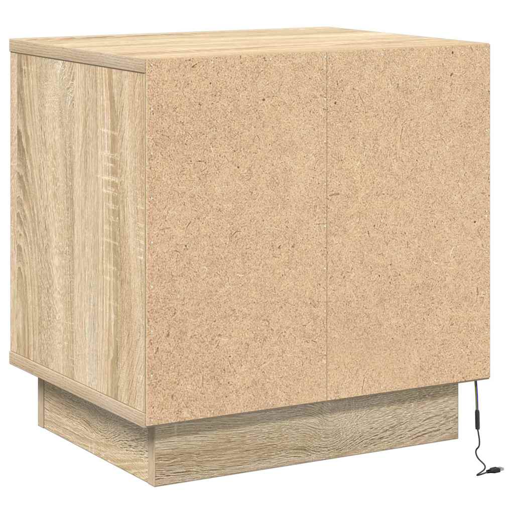 Nachttisch mit Sonoma Eiche 44 x 34.5 x 45 cm Holzwerkstoff