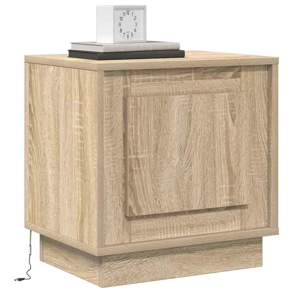 Nachttisch mit Sonoma Eiche 44 x 34.5 x 45 cm Holzwerkstoff