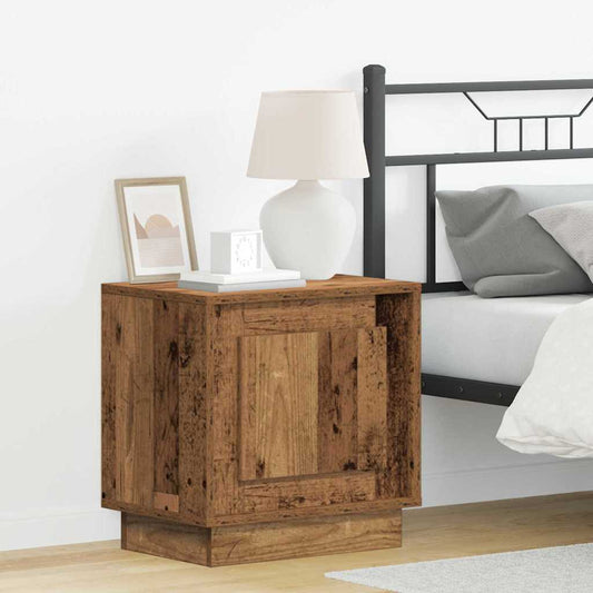 Nachttisch mit 2 pcs Altholz 44 x 34.5 x 45 cm Holzwerkstoff