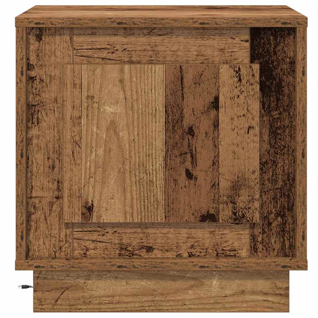 Nachttisch mit 2 pcs Altholz 44 x 34.5 x 45 cm Holzwerkstoff