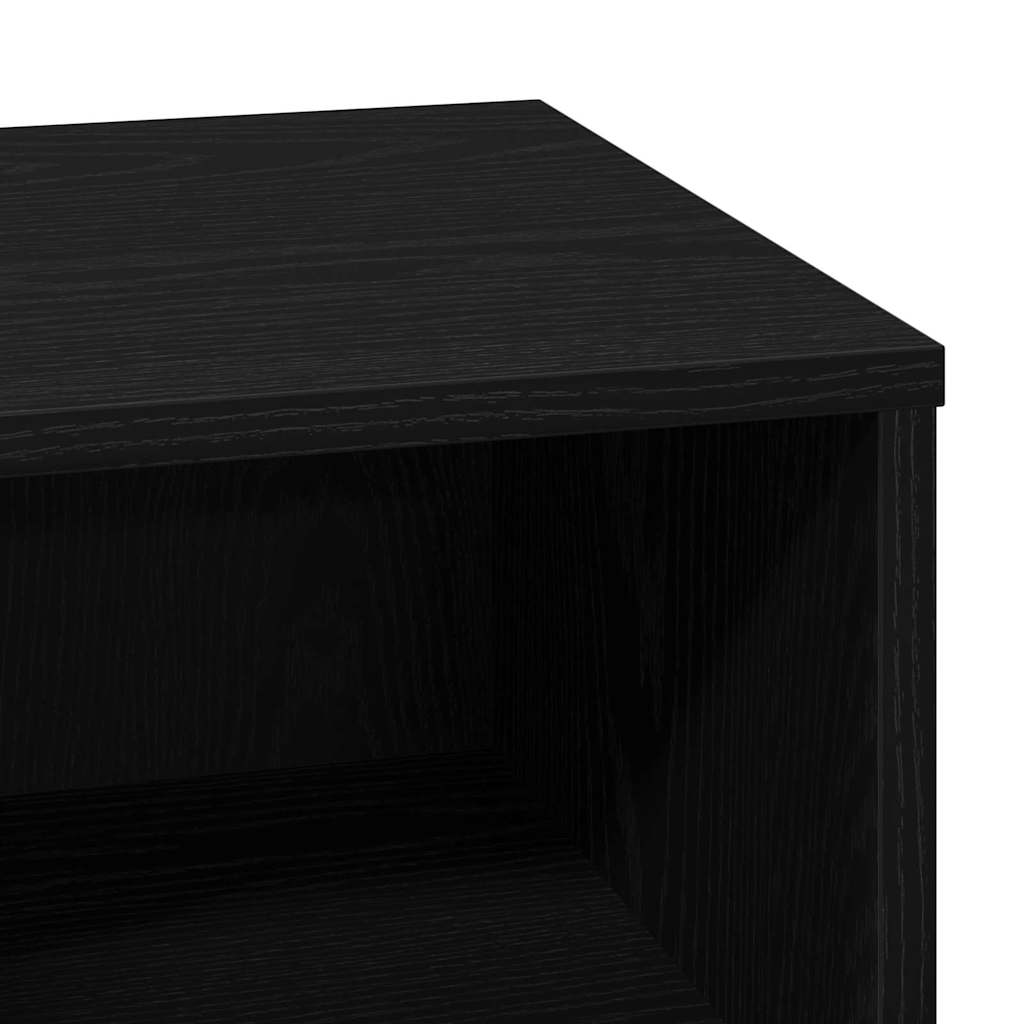 Nachttisch mit Schwarz 50 x 34,5 x 50 cm Holzwerkstoff