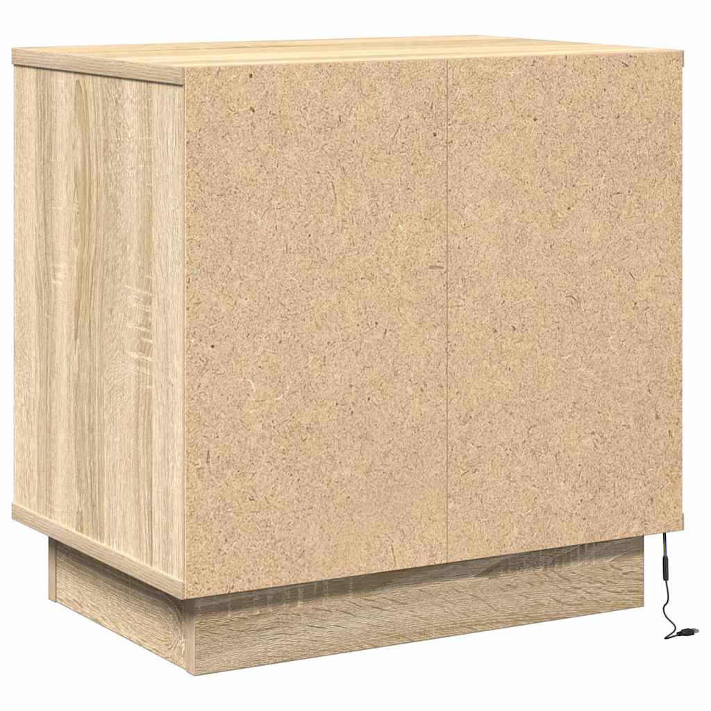Nachttisch mit Sonoma Eiche 50 x 34,5 x 50 cm Holzwerkstoff