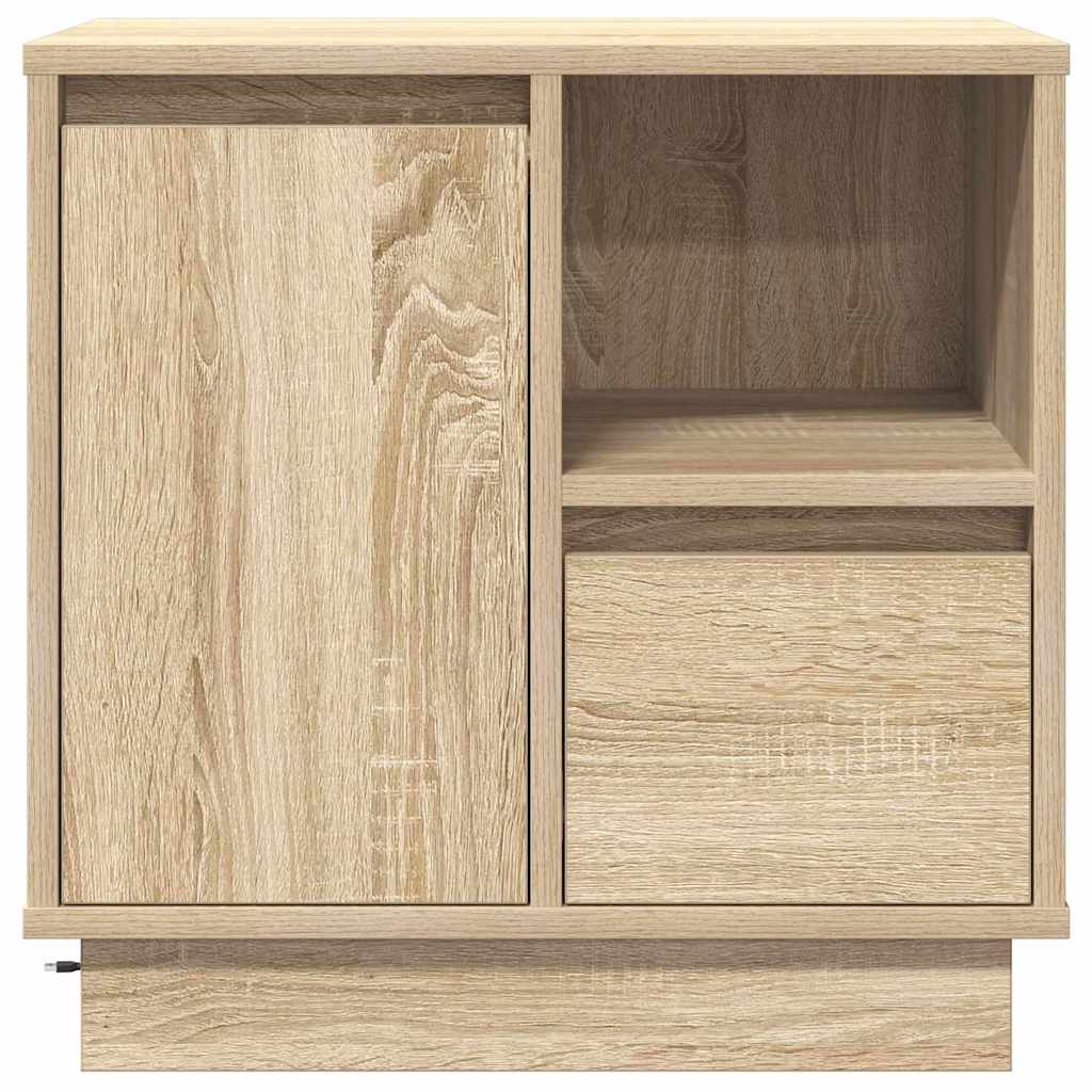 Nachttisch mit Sonoma Eiche 50 x 34,5 x 50 cm Holzwerkstoff