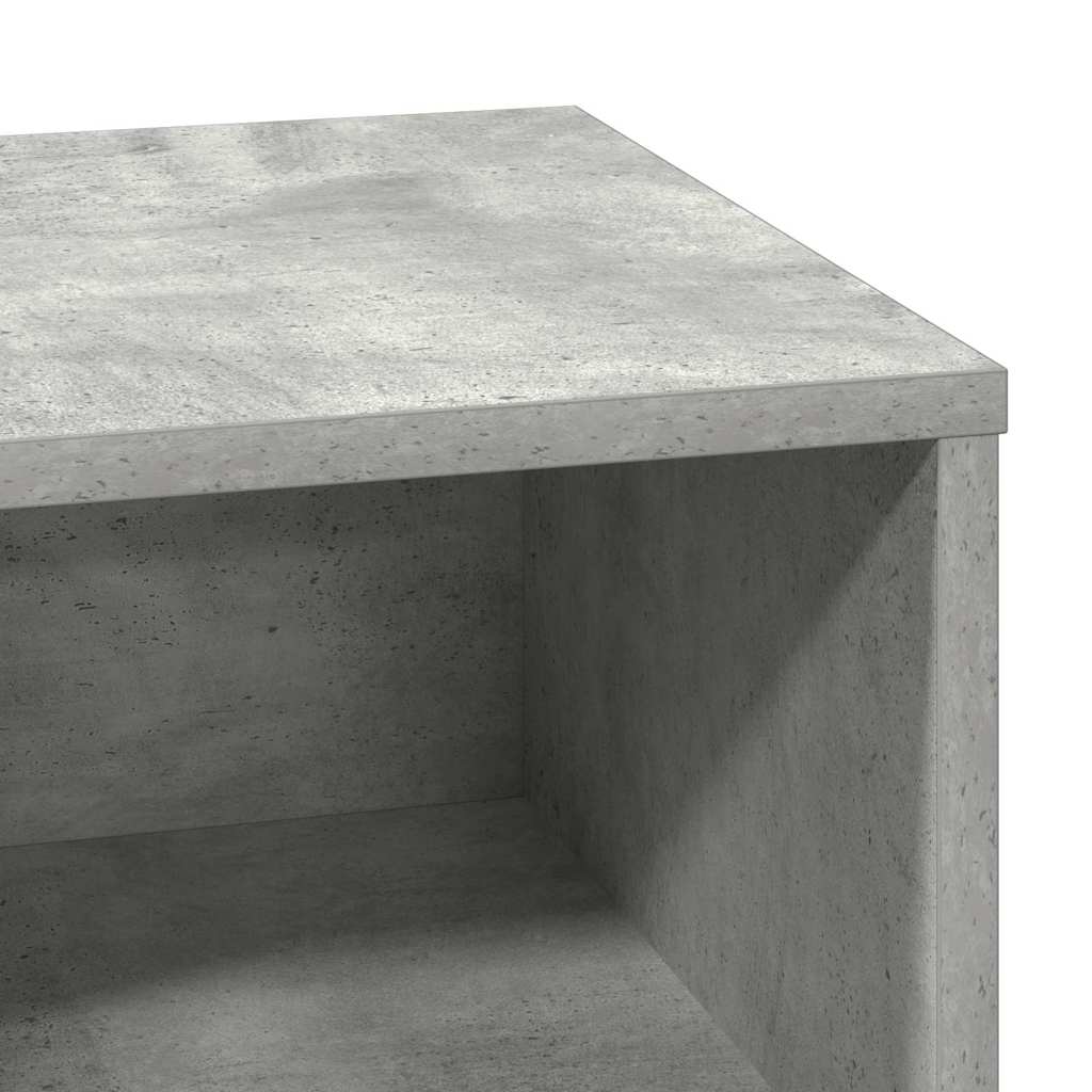 Nachttisch mit 2 pcs Betongrau 50 x 34,5 x 50 cm Holzwerkstoff