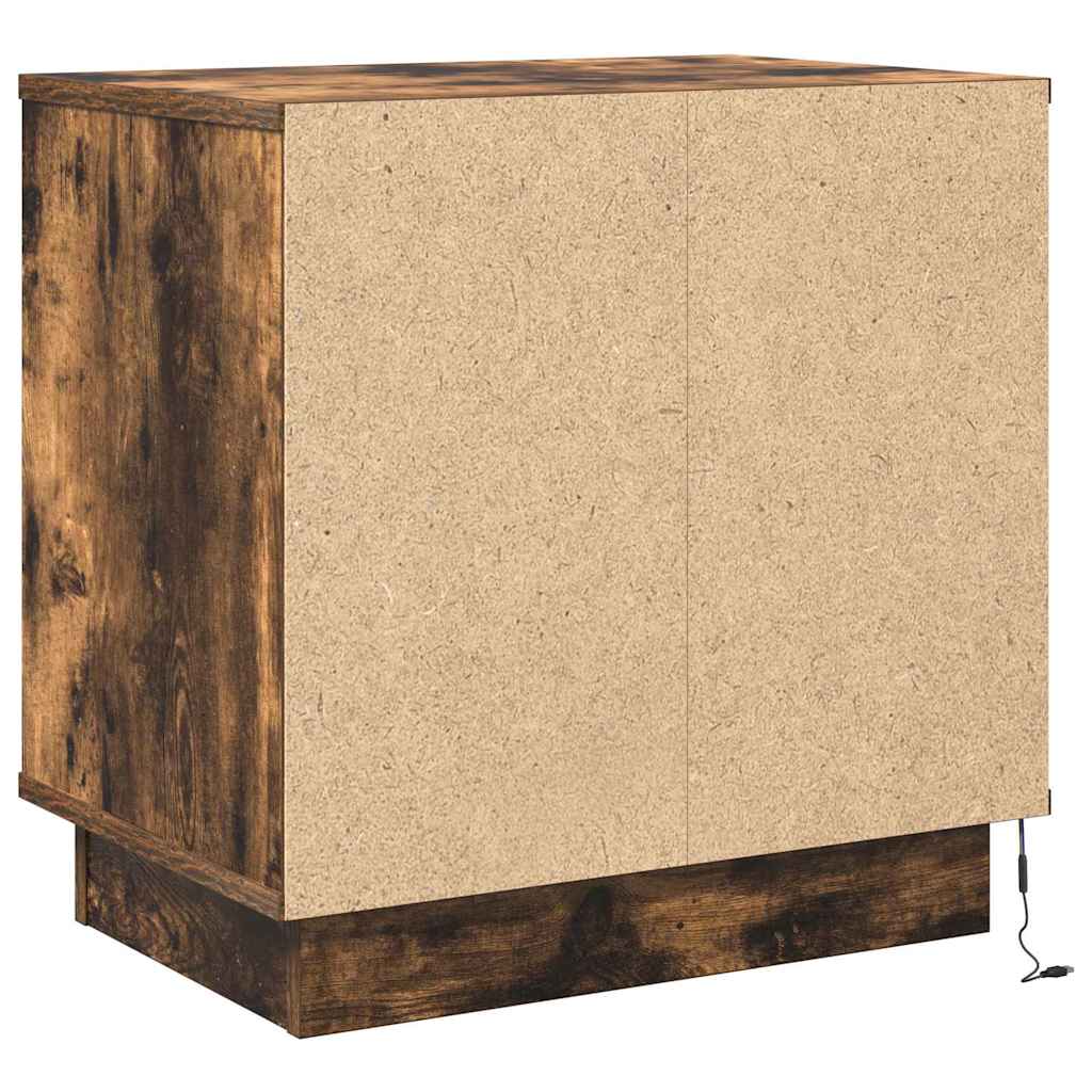 Nachttisch mit Räuchereiche 50 x 34,5 x 50 cm Holzwerkstoff