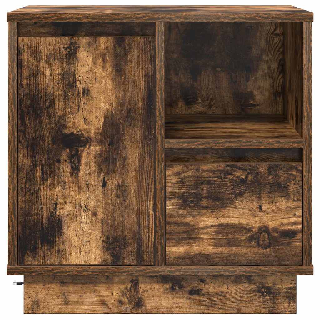 Nachttisch 2 pcs Räuchereiche 50 x 34,5 x 50 cm Holzwerkstoff